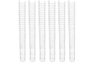 KADIMENDIUM de Encuadernación de Alambre de Doble Bucle Capacidad de 180 Hojas Paso 3:1 Juego de 34 Bucles de 19 Mm de Diámetro Líneas de Encuadernación de Alambre Interior de Metal para