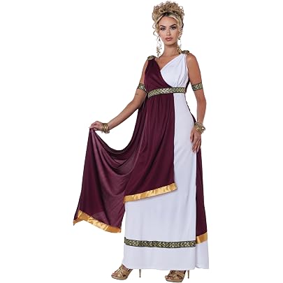 California Costume Golden Goddess Adult Women's Medieval Greek Outfit – Ivory – Size Regular