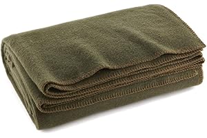 Everone Olive Drab 80% ull brandhämmande filt – 66 tum x 90 tum