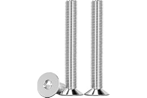 Drenky Försänkt skruv, 10 stycken M8 x 50 mm Insexkantsförsänkta skruvar i rostfritt stål A2 V2A försänkthuvudskruvar standar