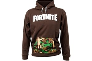 Fortnite Bluza z kapturem Kids Logo Brown 152 cm, brązowy