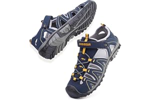 Topwolve Sandales Enfant Garçon Fille Bout Fermé Plage Sports Sandales Été Respirantes Outdoor Marche Randonnée Sandales