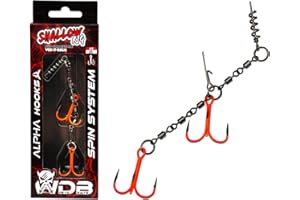 ANGEL-BERGER Wild Devil Baits Shallow Rig Spin Système de pêche en caoutchouc Hecht Screw Stinger System Big Bait System