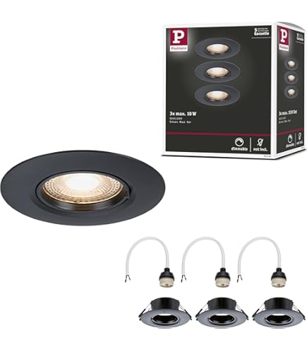 Ridgetube Spots Led Encastrables 230V Plats 9W, Set De 6, Lampes Led - 6