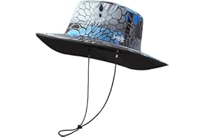 Bassdash Sonnenhut Fischerhut Sommerhut UPF 50+ wasserabweisender mit laserperforiertem Netz verstellbar Herren Damen Angeln Wandern