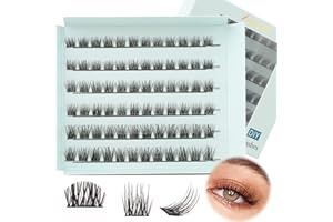‎OBEYALASH Sztuczne Rzęsy DIY Przedłużanie Rzęs Thin Band Cluster Lashes Individual Cluster 10mm-14mm Cluster Lashes Natural Look Individual Lashes Reusable and Soft by Obeyalash (DL08)