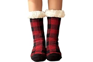 Fluffiga strumpor, golv halkfria termostrumpor,Winter Fuzzy Slipper Socks Fleece Fodrade Tofflor Strumpor