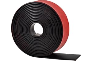 KINGSEA Rotolo Gomma Adesiva,50mm×2mm×3m Rotolo Gomma Antiscivolo,Foglio Gomma per Guarnizioni,Tappetini in Gomma,Ammortizzatori, Ammortizzatori