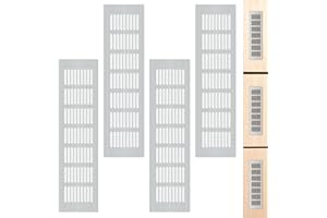 LEDOO 4Pcs Internal Vent Covers, Ventilation Grilles, Air Vent Grille Cover, Cupboard Vents for Cupboard Wardrobe Ventilation (80x300mm)
