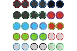 JEYORZY 30 Pezzi Tappi Pulsanti in Silicone Copertura di Protezione, Grip Joystick Cap Analogico, Joystick Aim Controller Accessori Cover Joystick per Gommini Joystick PS5 per PS3 per PS4 per XBOX
