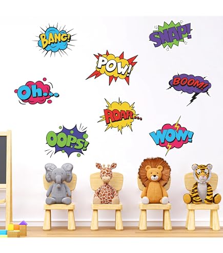 Justice League Wandaufkleber Set – 14 Sticker, Abnehmbar & Repositionierbar, Für Kinderzimmer