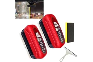 ZANWANXIN Automotive Oil Film Cleaning Brush, Glass Cleaning Board, Windshield Cleaner Water Repellant Anti-Rain Mist Cleaning for All Vehicles (2 pcs)