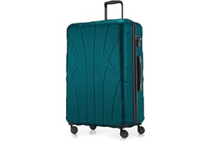 Suitline Hand Luggage, Hard Shell Suitcase, Trolley Suitcase, Travel Suitcase, Aqua Green