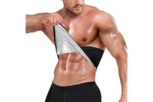 KUMAYES Ceinture de Sudation Homme Amincissante Ceinture Abdominale Respirante Gaine Amincissante Ventre Plat Fitness Sauna Minceur