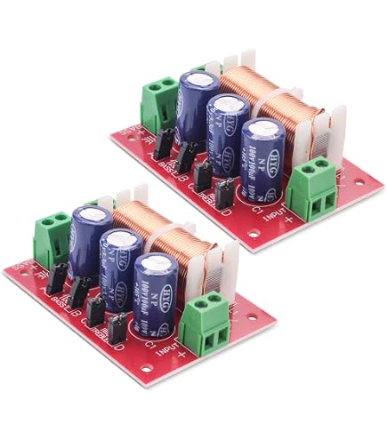 Lot De 2 Filtres Crossover Pour Caisson De Basses Hi-Fi - 400W, Réponse 48Hz - Compatible Caisson De Basses