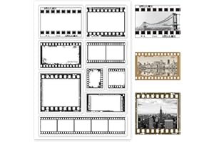 GLOBLELAND Realistico Retro Nastro Sfondo Timbri Trasparenti per la Decorazione di Scrapbooking Fai-da-Te Timbri Realistici in Silicone Trasparente per Fare Carte Decorazione di Album di Foto