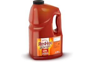 Frank's RedHot Buffalo Wings Sauce, Authentic Flavour, Blend of Heat & Spice, Bulk Container, 3.8L