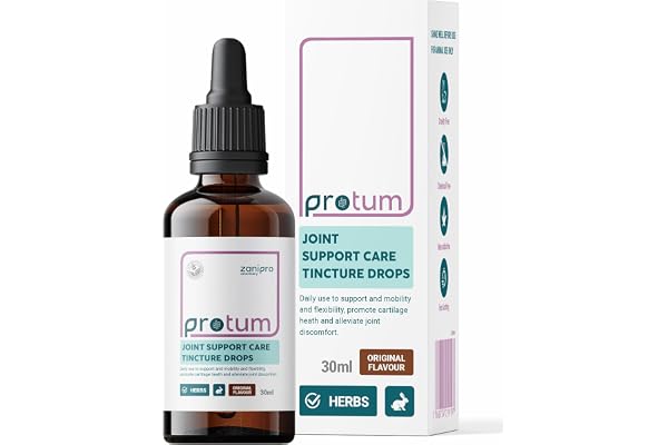 Zanipro Gouttes Complément Articulaire pour Lapins & Petits Animaux – Glucosamine & MSM Naturels, Soin des Articulations avec Soulagement de la Douleur pour Furets, Hamsters & Cochons d’Inde | 30 ML