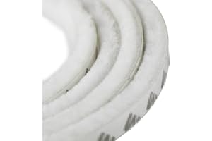Uooom, striscia autoadesiva a spazzola da 5 m, antivento e antipolvere, guarnizione per porte e finestre, 5 mm x 9 mm