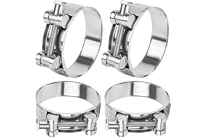 ENUTROF Gelenkbolzenschelle Edelstahl 80-85MM Gelenkbolzen Schelle Schlauchschellen Spannbackenschellen Motorrad Auspuff Schellen Gelenkbolzenschelle Edelstahl 304 (80-85mm)