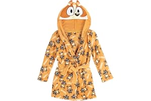 CERDÁ LIFE'S LITTLE MOMENTS Batín Bluey suave niños y niñas con capucha y cinturón – Bata casa Bluey calentita y cómoda con tejido tipo polar y diseño oficial