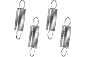 GUNGY Ressort de Traction 20mm Ressorts de Tension avec Crochets à 90 Degrés Ressorts en Acier Inoxydable Diamètre du Fil 0,55 mm Diamètre Extérieur 5mm Force 0,7KG 20 Pièces