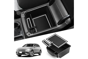 ‎WEIPIN WEIPIN Kompatibel mit VW Tiguan2 SWB LWB 2016-2022 2023/Seat Tarraco 2019+ Mittelkonsole Handschuhfach Armlehne Auto Center Console Organizer Multifunktionaler Aufbewahrungsbox Innenr Zubehör(Weiß)
