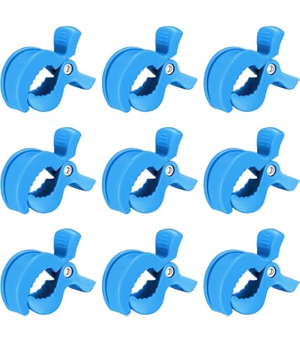 Clips De Poussette Universels - Lot De 6 Pinces Colorées Pour Attacher Couvertures, Jouets, Mousselines