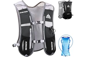 TRIWONDER Ultralekki plecak na napoje, kamizelka do picia, z bukłakiem o pojemności 1,5 l lub butelką na wodę o pojemności 500 ml, na maraton, bieganie, wędrówki