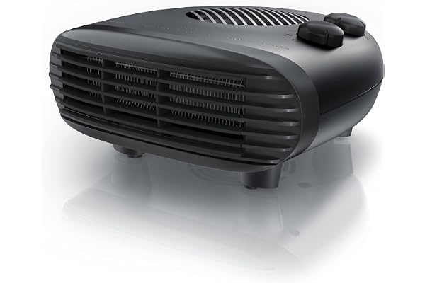 Brandson - Radiateur soufflant silencieux à économie d'énergie, 3 niveaux de puissance, Chauffage pour salle de bains avec thermostat réglable 2000W, Faible bruit et efficacité énergétique