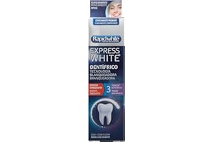 RAPIDWHITE Rapid White, Pasta de Dientes Blanqueadora, Hasta 3 Tonos Más Blancos, Tecnología de Blanqueamiento Óptico, Previene la Formación de Sarro y Placa, Resultados desde el Primer Cepillado, 75 ml