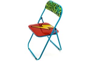 Seletti Blow Flash Silla Plegable con Decor Rayo