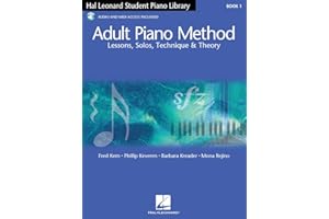 Adult piano method book 1 piano +enregistrements online: Lessons, Solos, Technique, & Theory