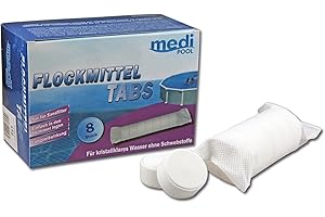 MEDIPOOL Flockmittel Tabs 1KG - Klarer Pool in kürzester Zeit