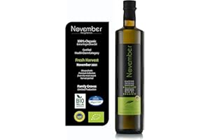 NOVEMBER POLYPHENOLS November Organic Olive Oil Extra Virgin - Fresh Harvest November 2022 - Premium BIO Greece - Cold extracted High Phenolic EVOO - Greek - PGI 750 ml
