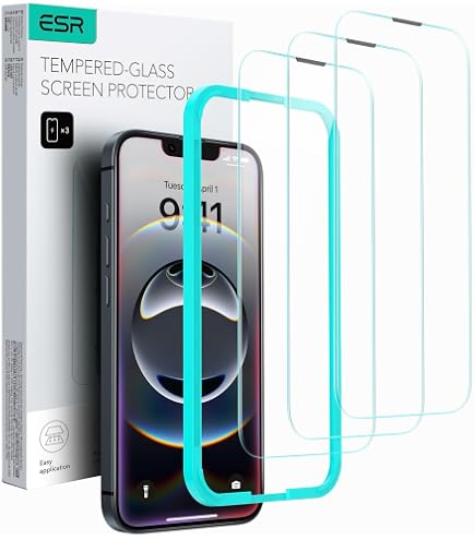UTECTION 2 Pellicole In Vetro Temperato Per IPhone 15 Pro, Copertura Totale Con Cornice Di Montaggio, Protezione Schermo Anti-polvere, Durezza 9H, Prodotto Tedesco