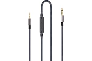 HANSNBY Audiokabel-Ersatz – kompatibel mit AKG N60 N60NC Y45BT Y50 Y50BT Y40 Y55 K845BT K840KL Kopfhörer und Samsung Galaxy Huawei Android mit integriertem Mikrofon und Lautstärkeregler