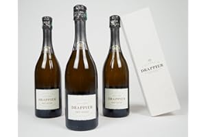 Champagne Drappier - Brut Nature Pinot Noir Zero Dosage - Lot de 3 bouteilles de 75 cl