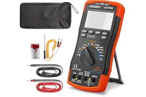 AIOMEST AI-770K Automotive Digital Multimeter Engine Analyzer, True-RMS 6000 Count DMM Meter für Dwell Angle, RPM, Injection Pulse, AC/DC Amps Volt Ohm Temperatur Multi-Tester