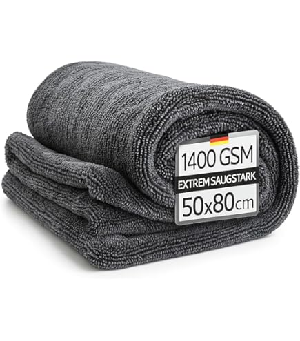 Kemes Autodroogdoek, XXL, 90 x 60 cm, extreem absorberende microvezeldoeken, premium microvezel, droogdoek, krasvrij, polijstdoek voor auto-onderhoud en motorfiets Kemes Autodroogdoek, XXL, 90 x 60 cm, extreem absorberende microvezeldoeken, premium microvezel, droogdoek, krasvrij, polijstdoek voor auto-onderhoud en motorfiets