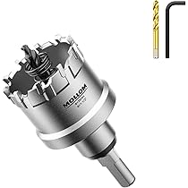 CENYB 4-1/8 (105mm) tct gatenzaag sit tungstencarbide punt, met 2 titaanbeplakte pilootboorbits voor hard metaal, roestvrij staal, ijzer, aluminiumlegering, hout en plastic