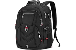 NEWHEY Laptop Backpack 17.3 Inch Extra Large Travel Bags 17 Inch School Backpacks with USB Charging Port Water Resistant Computer Bag for Men Women Black