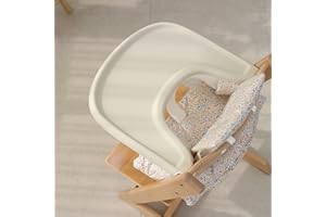 Gembebe Stokke Tripp Trapp Hochstuhl-Tischset mit vollständiger Abdeckung, Silikon, leicht, spülmaschinenfest, leicht zu reinigen, Hellgrau