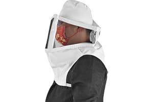 CHEOTIME 28 X 28 cm Cappello da Apicoltore con Velo, Maschera Apicoltore Tuta Apicoltore Apicoltore Apicoltori Cappelli Moscerini Attrezzatura da Pesca All'aperto Forniture per Apicoltura