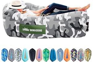 CHILLBO SHWAGGINS Baggins Best Inflatable Lounger Hammock Air Sofa and Pool Float Ships Fast! IDEAL OUTDOOR GIFT Air Lounger for Indoor or Outdoor Use or Inflatable Chair for Camping Picnics Festivals