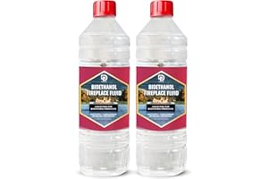 PRIMES DIY 2 Litre Premium Bioethanol Fuel for Fire Place Clean Burning High Purity Bio Ethanol Liquid Fuel for Fire Pits Burners and Stoves Indoor and Outdoor Use Eco Friendly Bioethanol Fuel Liquid