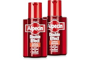 Alpecin Double Effect Shampoo 2x 200ml | Anti Dandruff and Natural Hair Growth Shampoo | Energizer for Strong Hair | Hair Care for Men Made in Germany