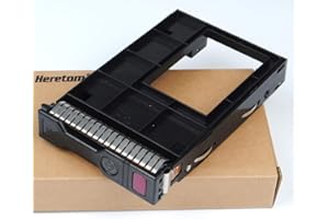 Heretom - 651314-001 3.5" Bandeja de Disco Duro Caddie Caddy Tray con 661914-001 2.5" a 3.5" SAS SATA Adaptador Converter para Servidor HP G8 Gen8 G9 Gen9