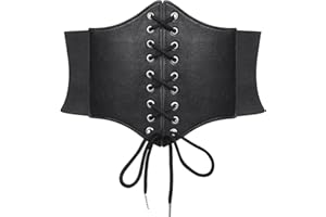 Waist Wow Damen Tied Waspie Gürtel,Breiter Schnürgürtel Korsett Elastische Taille Gürtel Karneval Kostüm