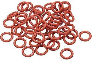 PATIKIL O-Ring Silicone 18mm OD 12mm ID 3mm Larghezza, 50 Pezzi Anelli per Rubinetti Guarnizione Metrica VMQ Ricambio per Riparazione Valvole Compressore Idraulico, Rosso